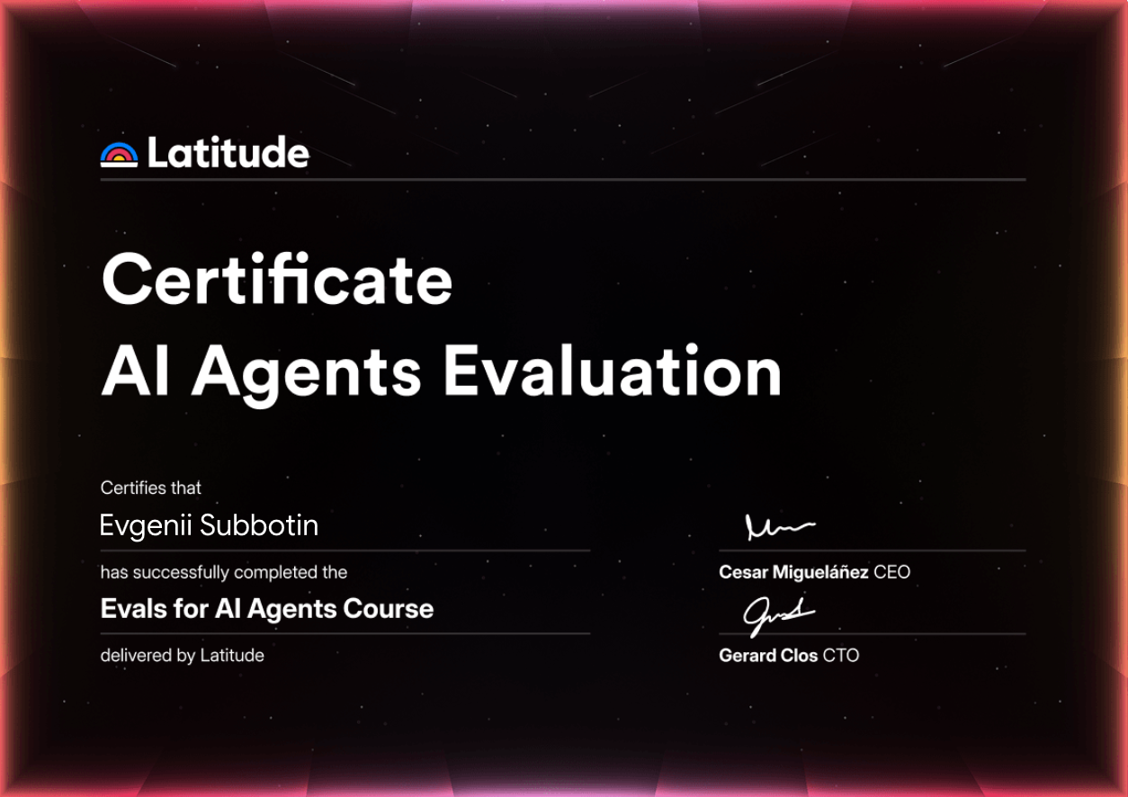 AI Agents Evaluation